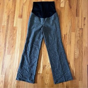 LOFT Gray Wide Leg Maternity Pants